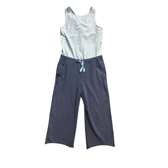 Ivivva by Lululemon Girls Athletic Twist Back Romper Jumpsuit Grey Soft 12‎ - Picture 1 of 7